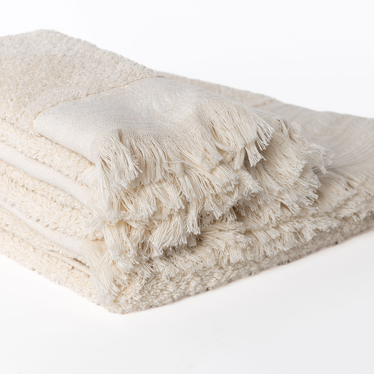 Conjunto de 3 toalhas de banho ZOE natural