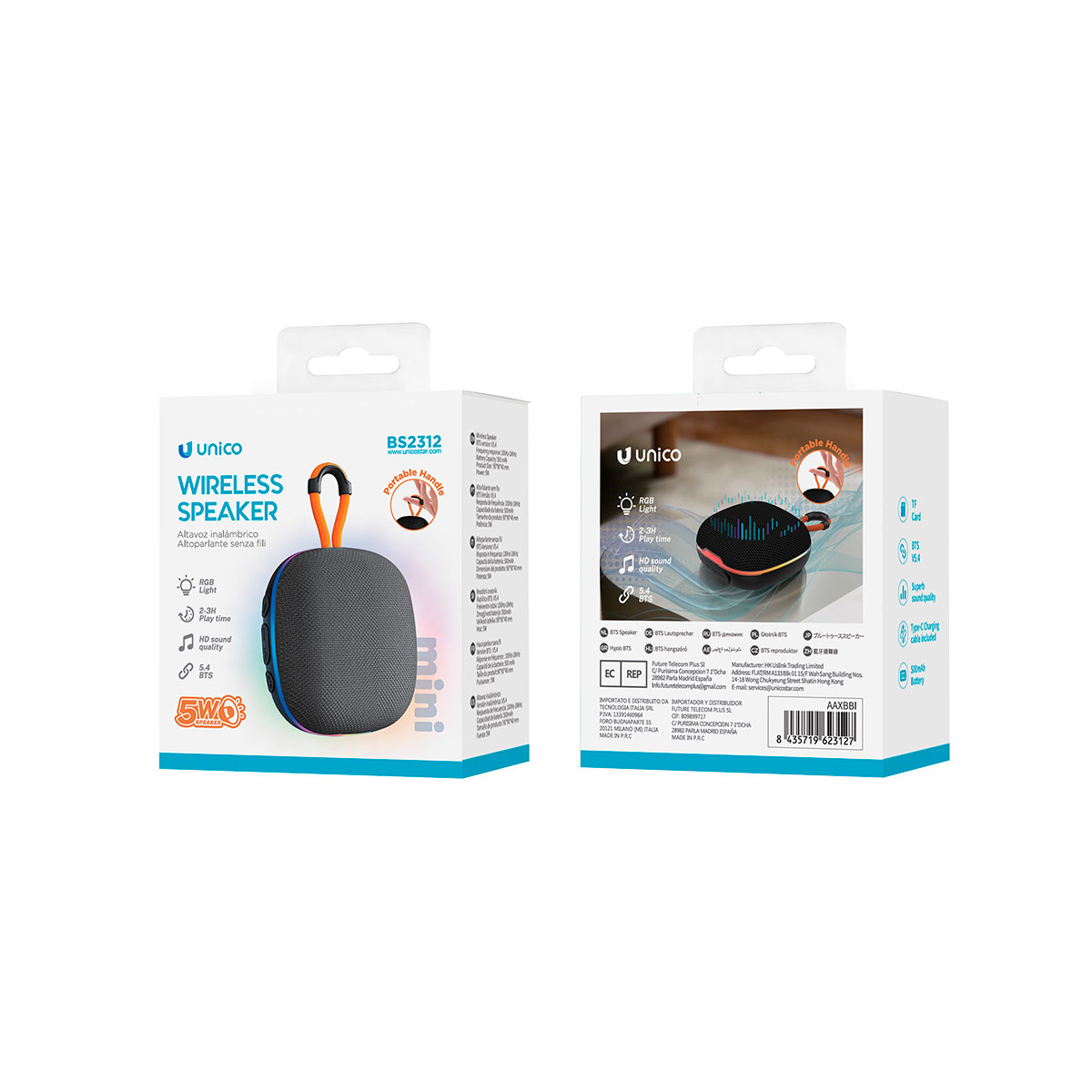 Coluna Bluetooth 5W Preta