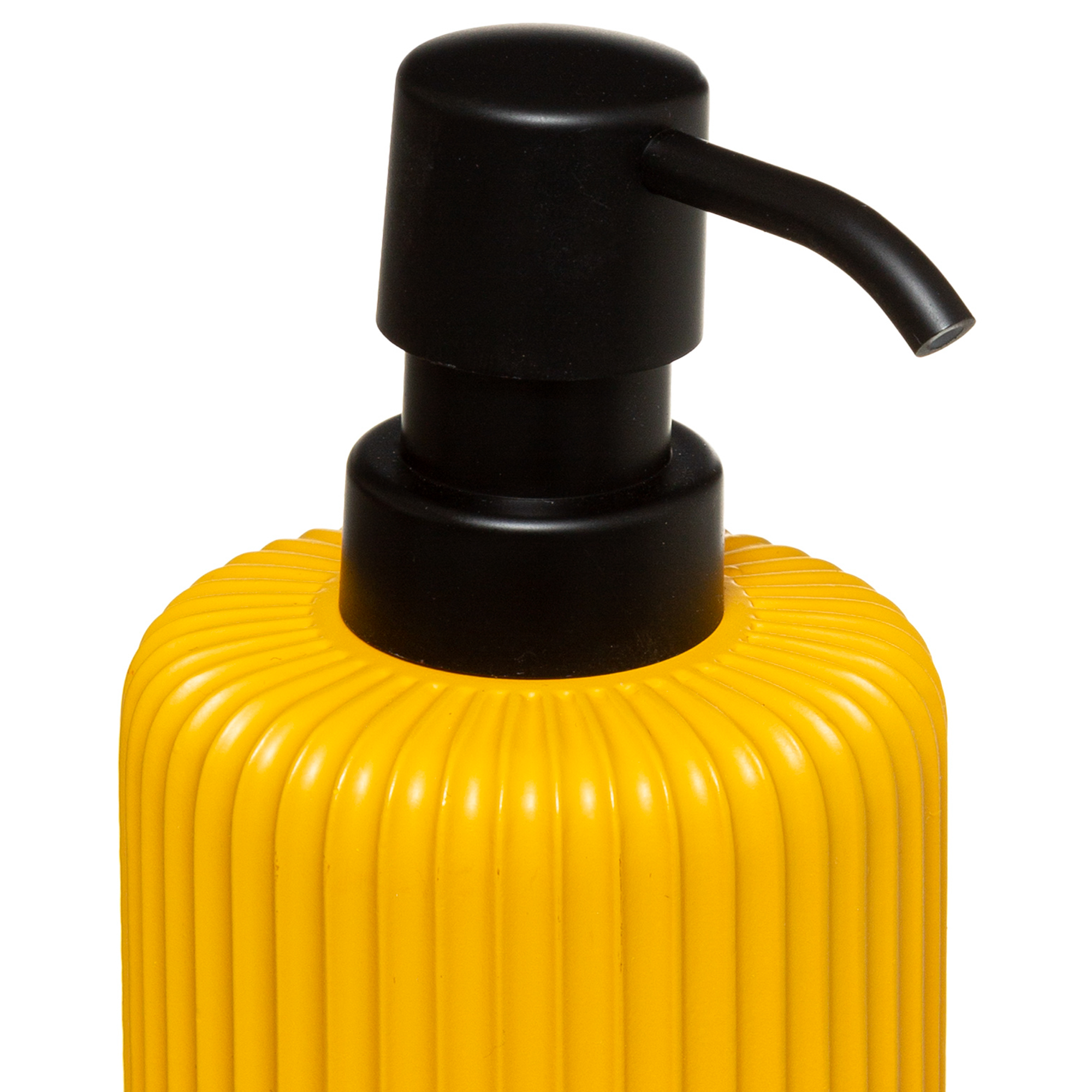 Frasco doseador NATUREO amarelo com base em bambu