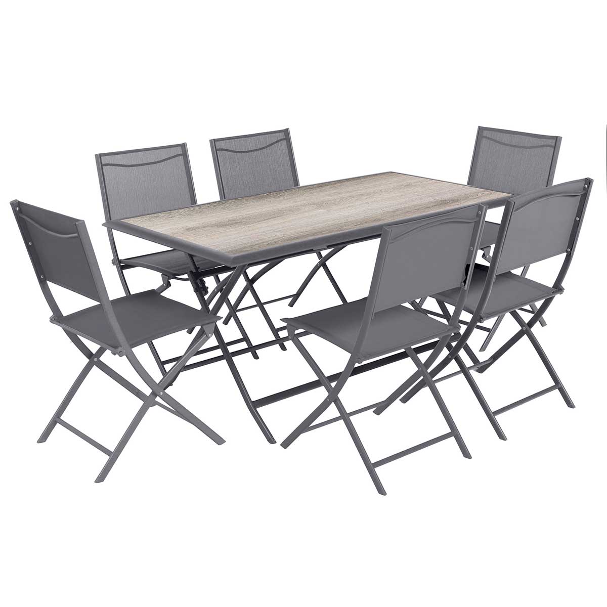 Mesa dobr&aacute;vel AZUA 6 lugares