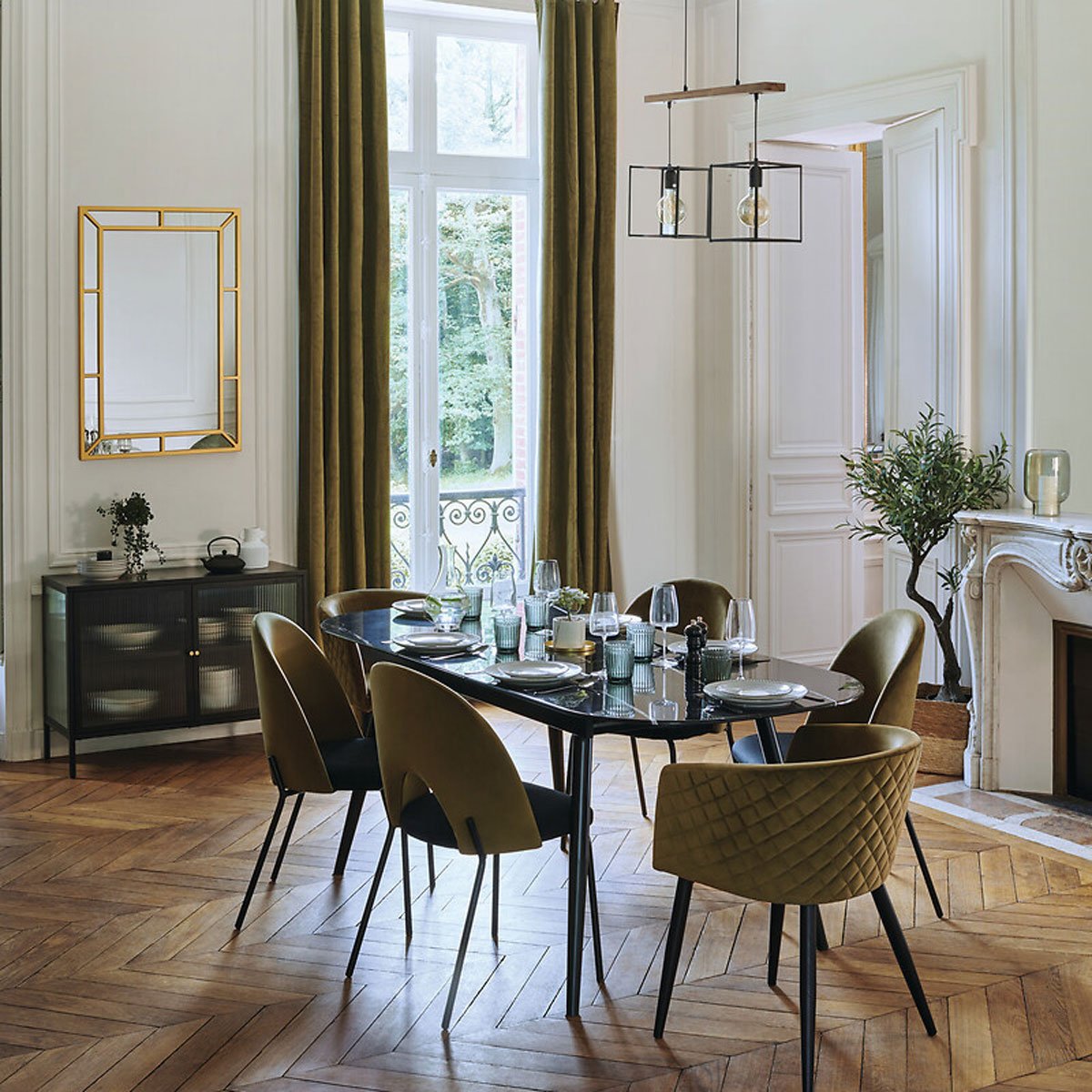 Conjunto de 18 copos LINA de vidro com pé