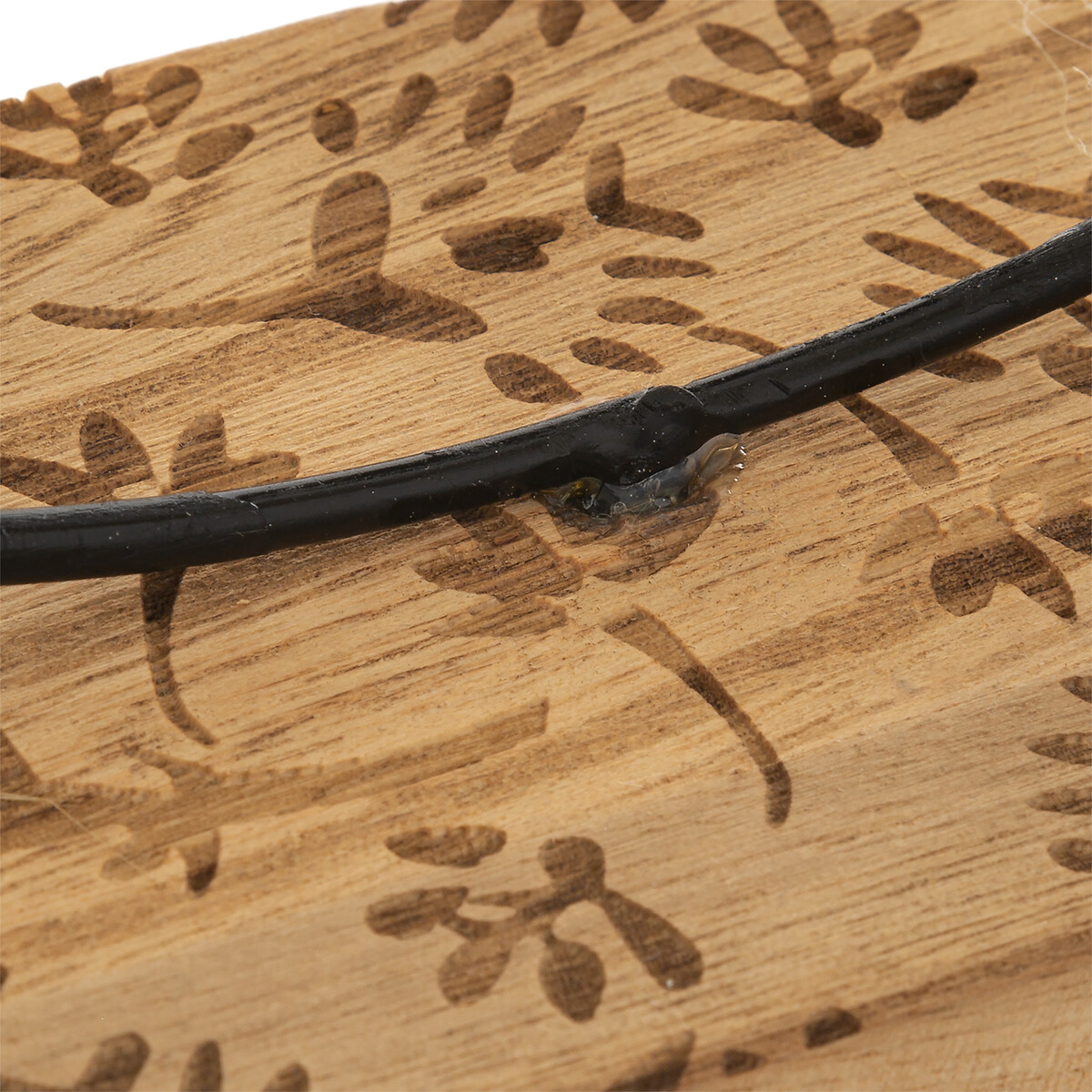 Coroa de flores secas CARAVANE com suporte em madeira