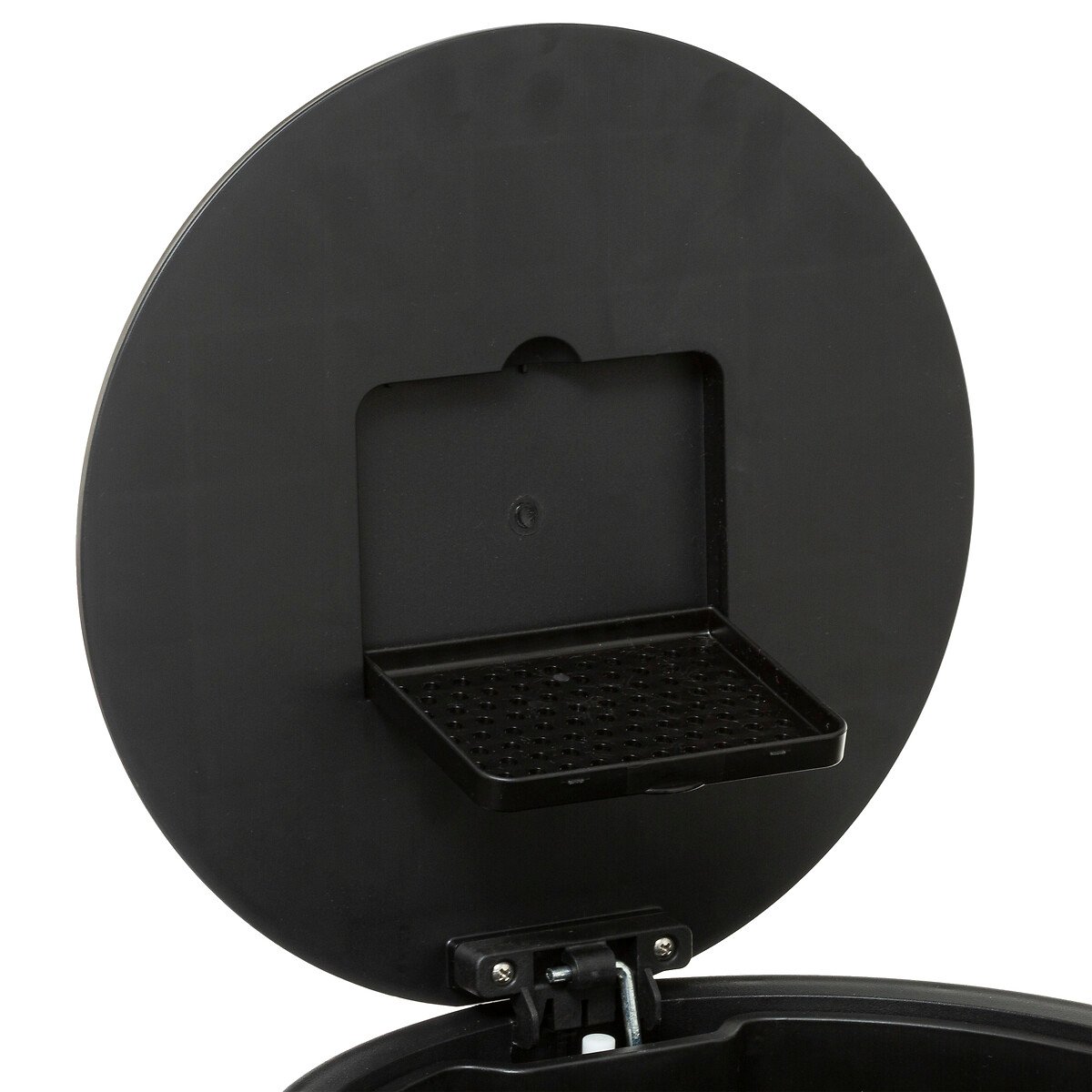 Balde do lixo DELTA prateado em metal 30l