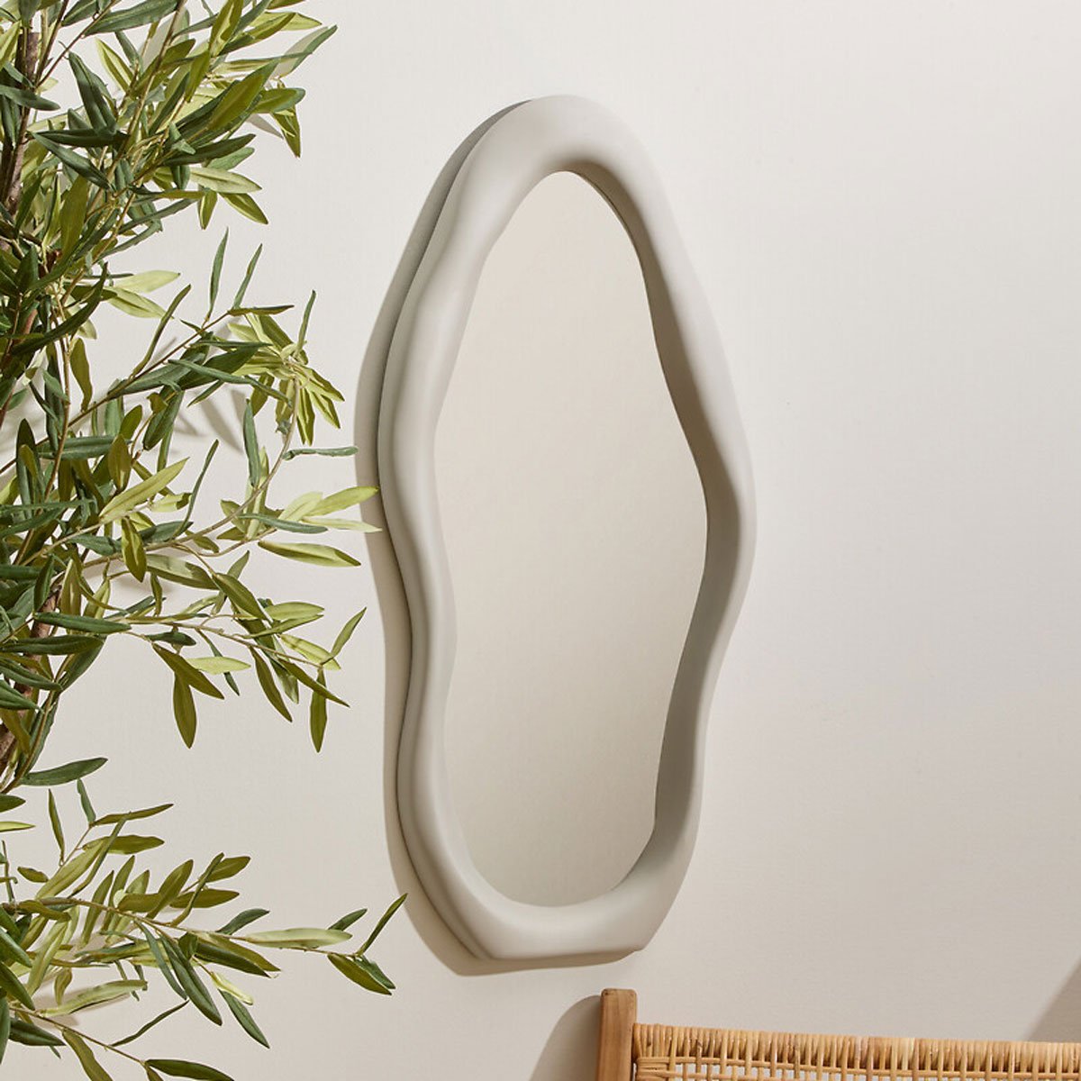 Espelho de parede ANGIE cinza 75cm