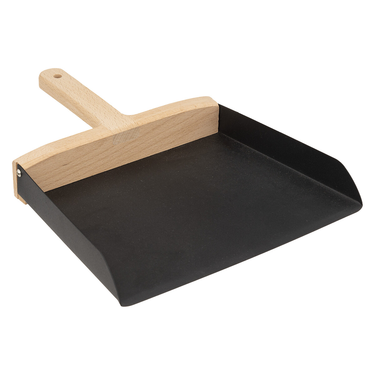 Apanhador e pá em madeira e metal