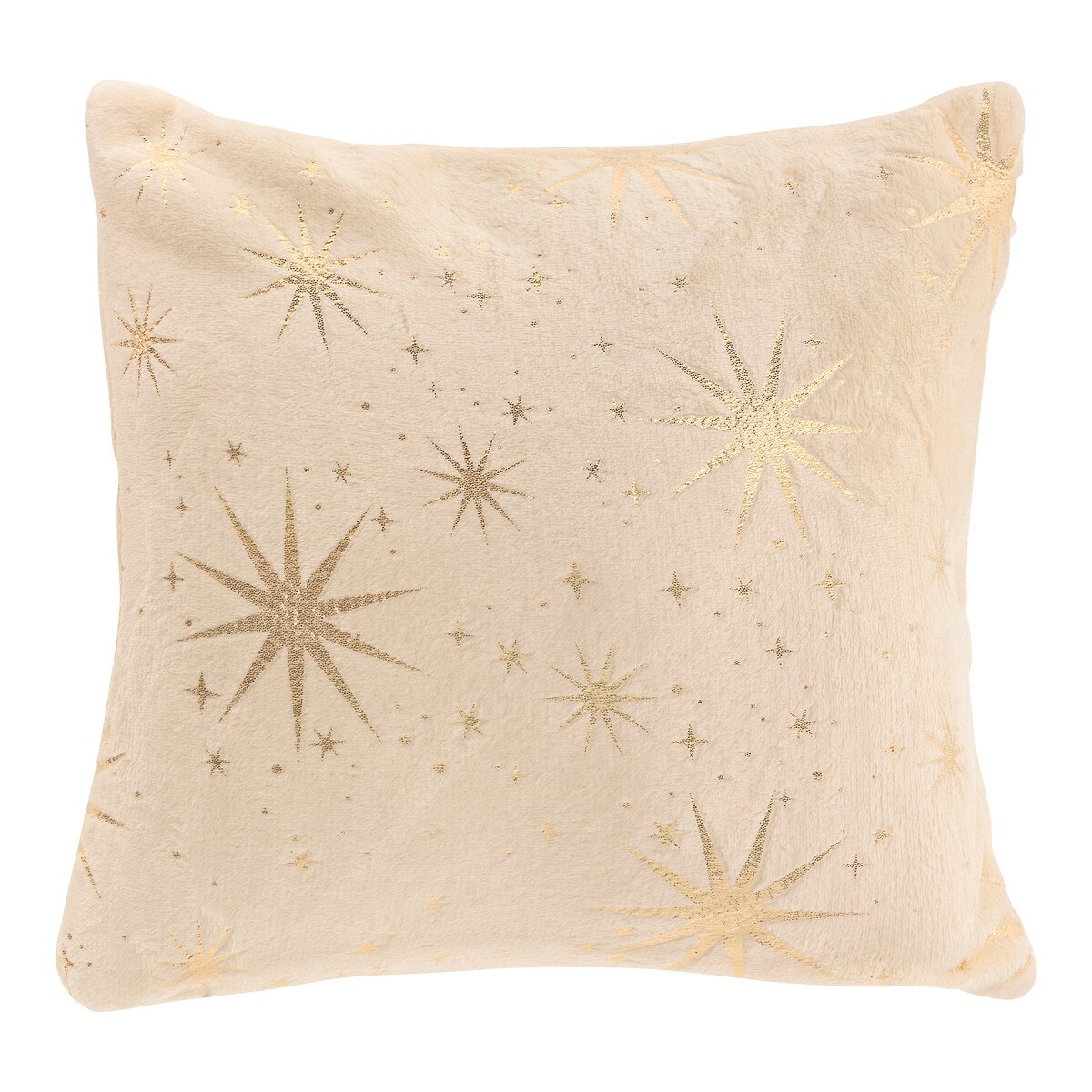 Almofada decorativa estrelas douradas 40x40cm