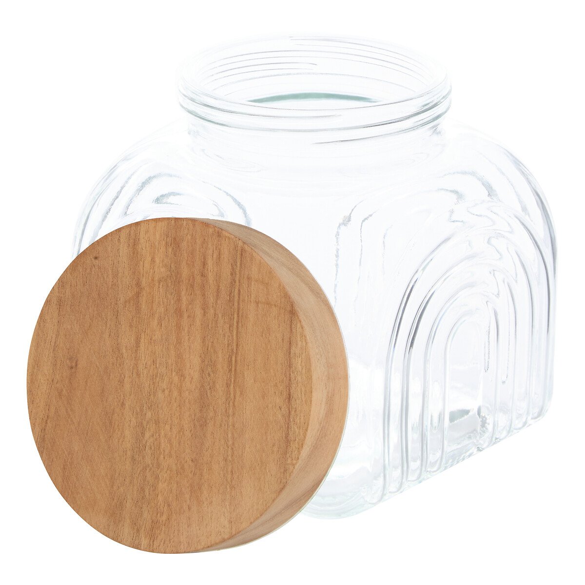 Frasco ARCHE com tampa madeira ac&aacute;cia 2.4L