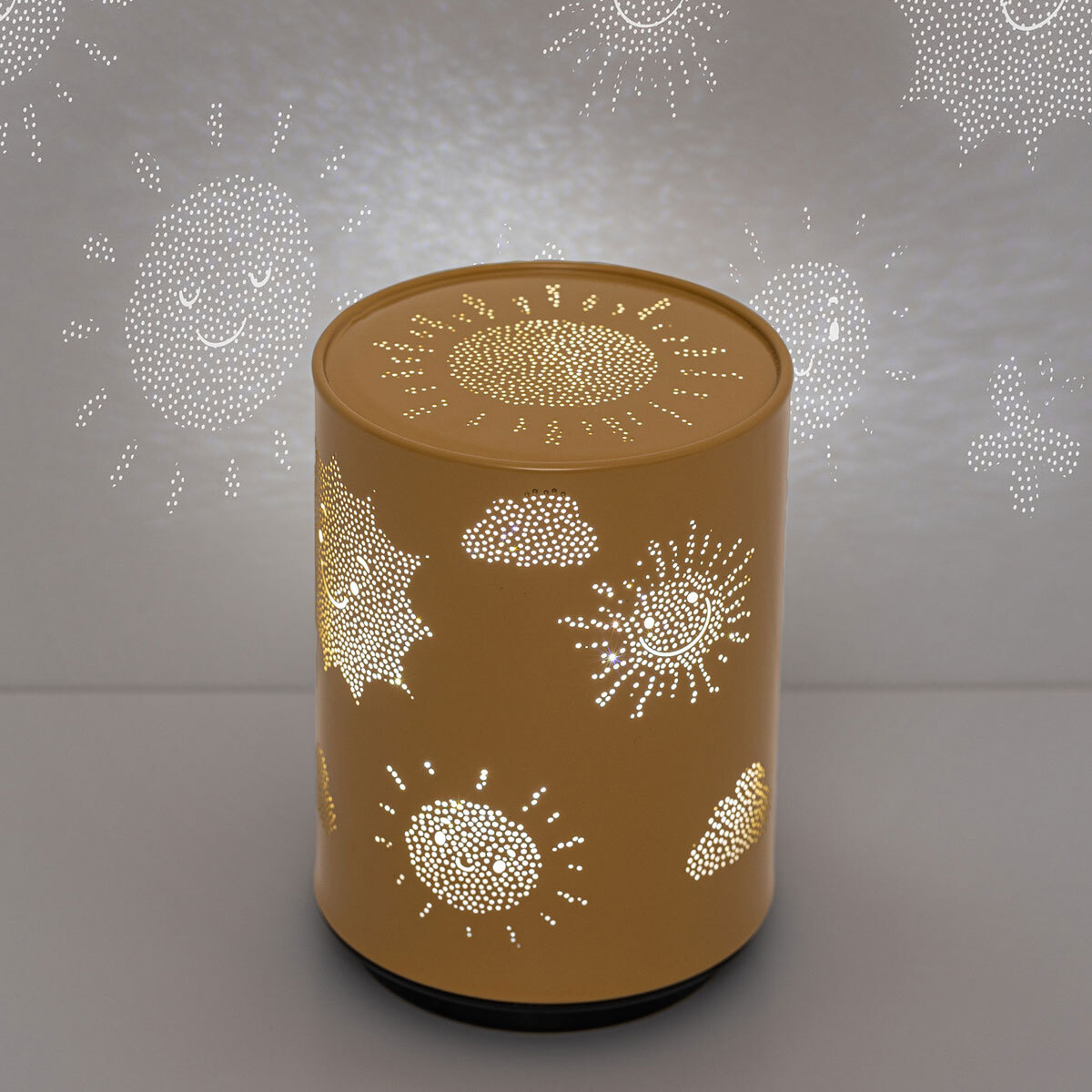 Luz de presen&ccedil;a sol ocre