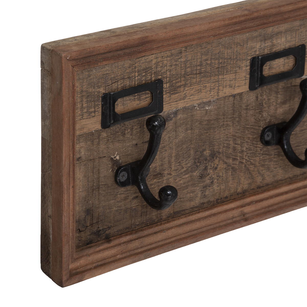 Cabide madeira com 5 ganchos em metal