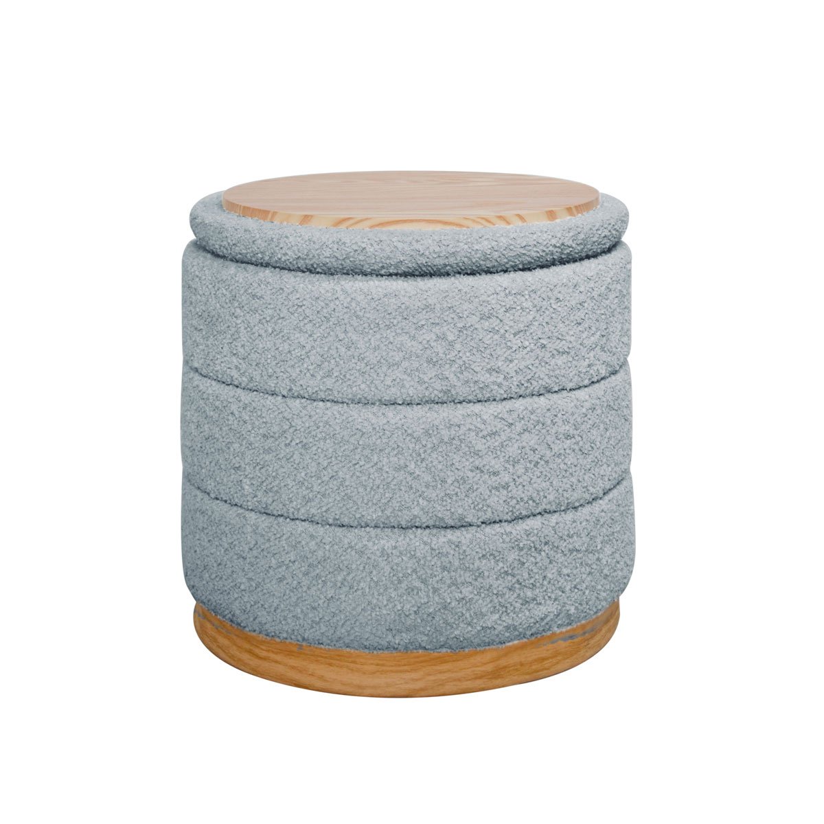 Pufe/mesa BATH cinza claro 37x39cm