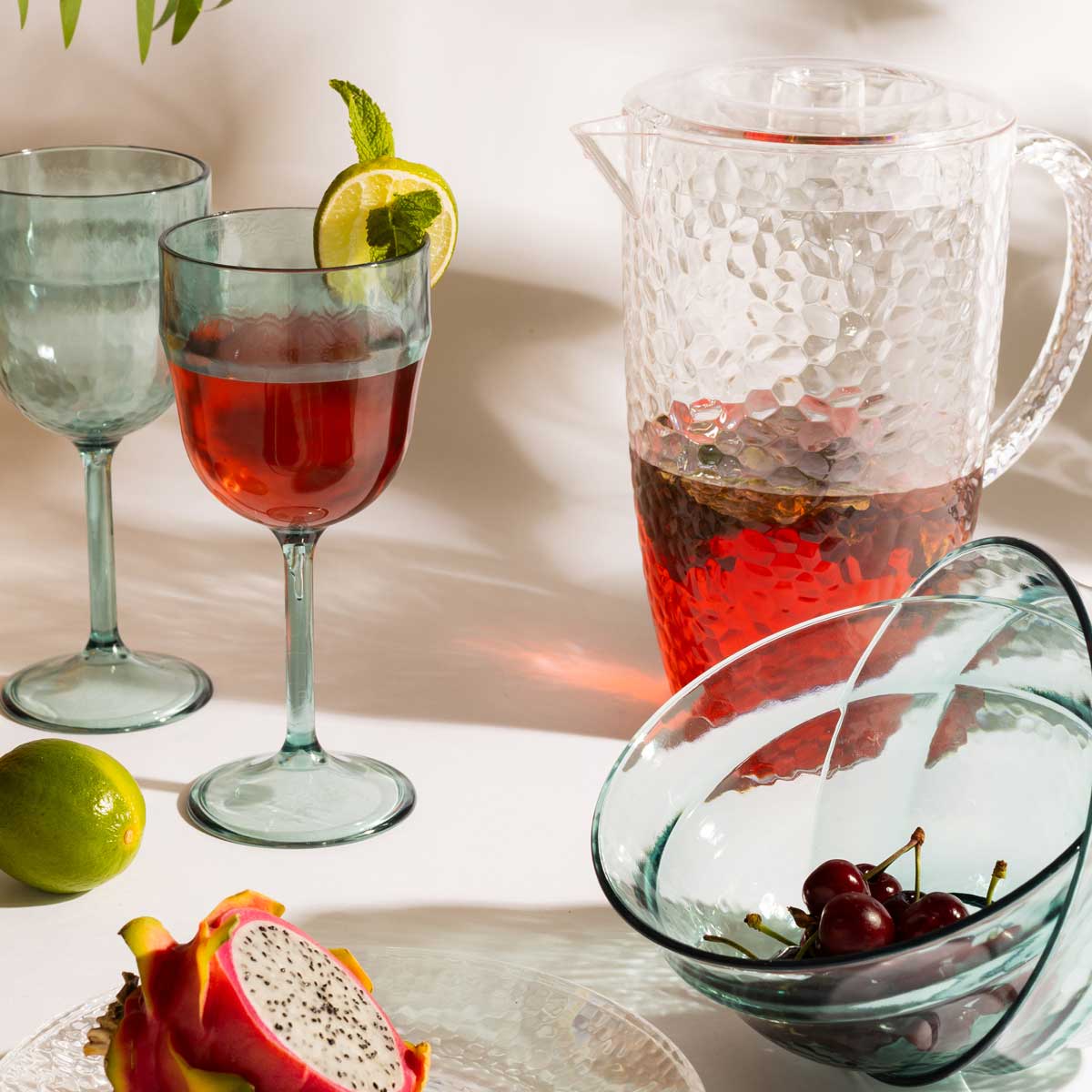 Copo com p&eacute; GREEN HARMO verde 40cl