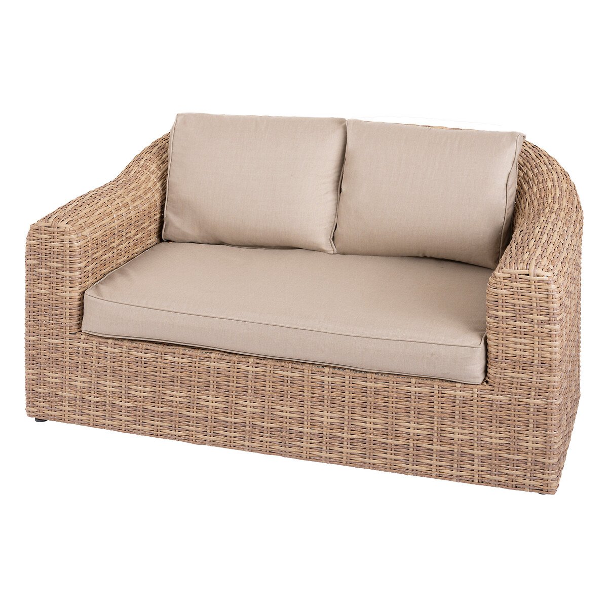 Sofá MOORÉA savana em rattan sintético 2 lugares,  Sofá MOORÉA savana em rattan sintético 2 lugares