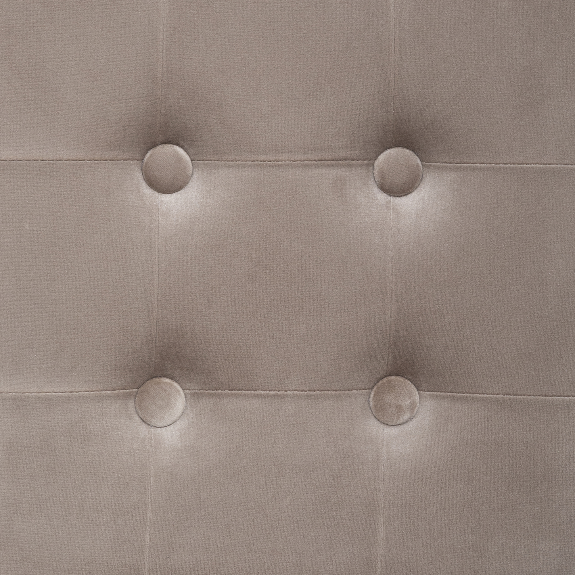 Pufe Taupe Efeito Capiton&eacute; Leandre