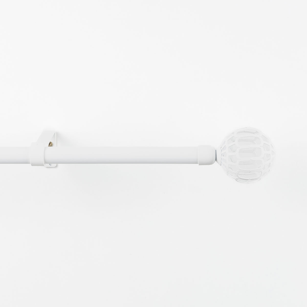 Kit varão extensível FACETTE branco mate 120-210cm