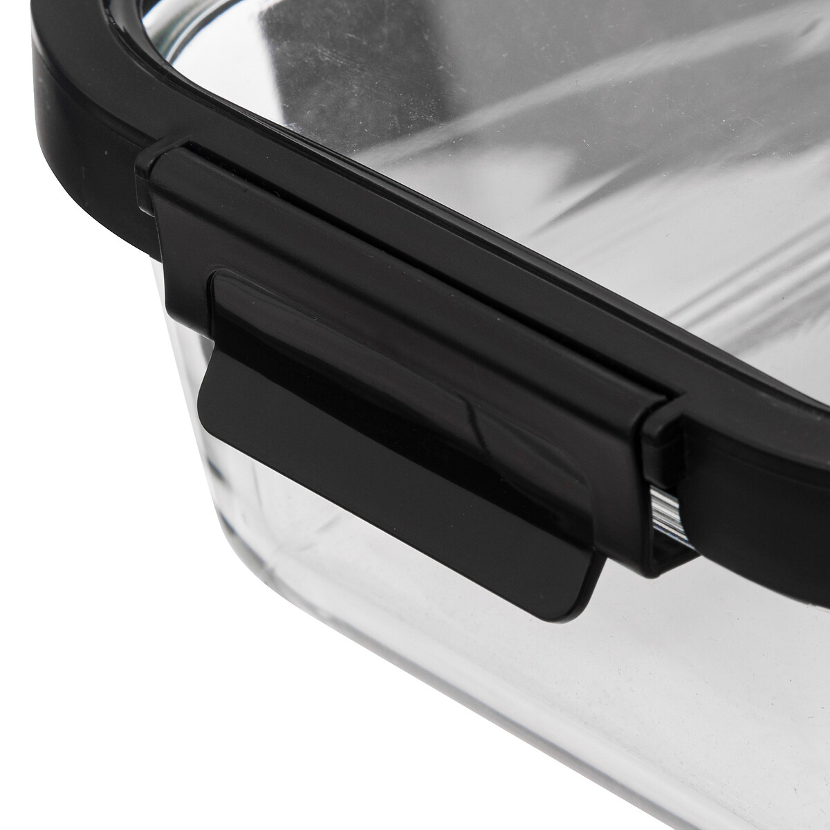 Caixa hermética CLIPEAT retangular em vidro 1,3l