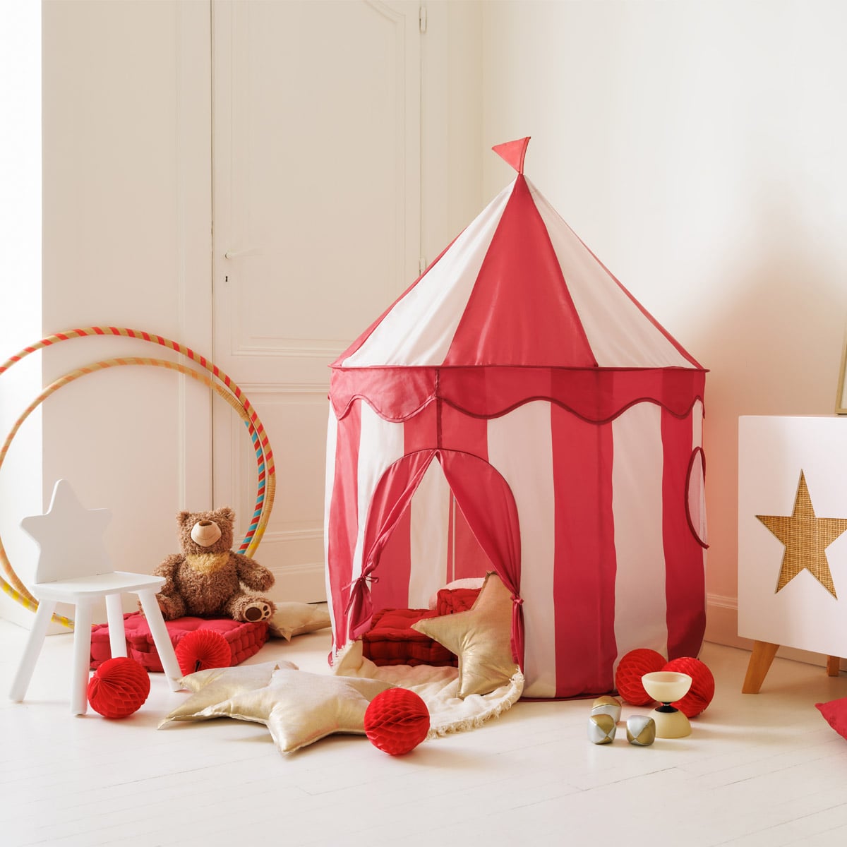 Tenda POP UP CIRCUS vermelha 135x100cm
