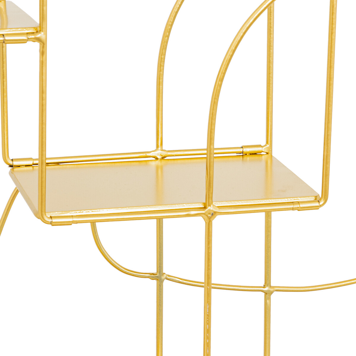 Estante TINA dourado em metal,  Estante TINA dourado em metal