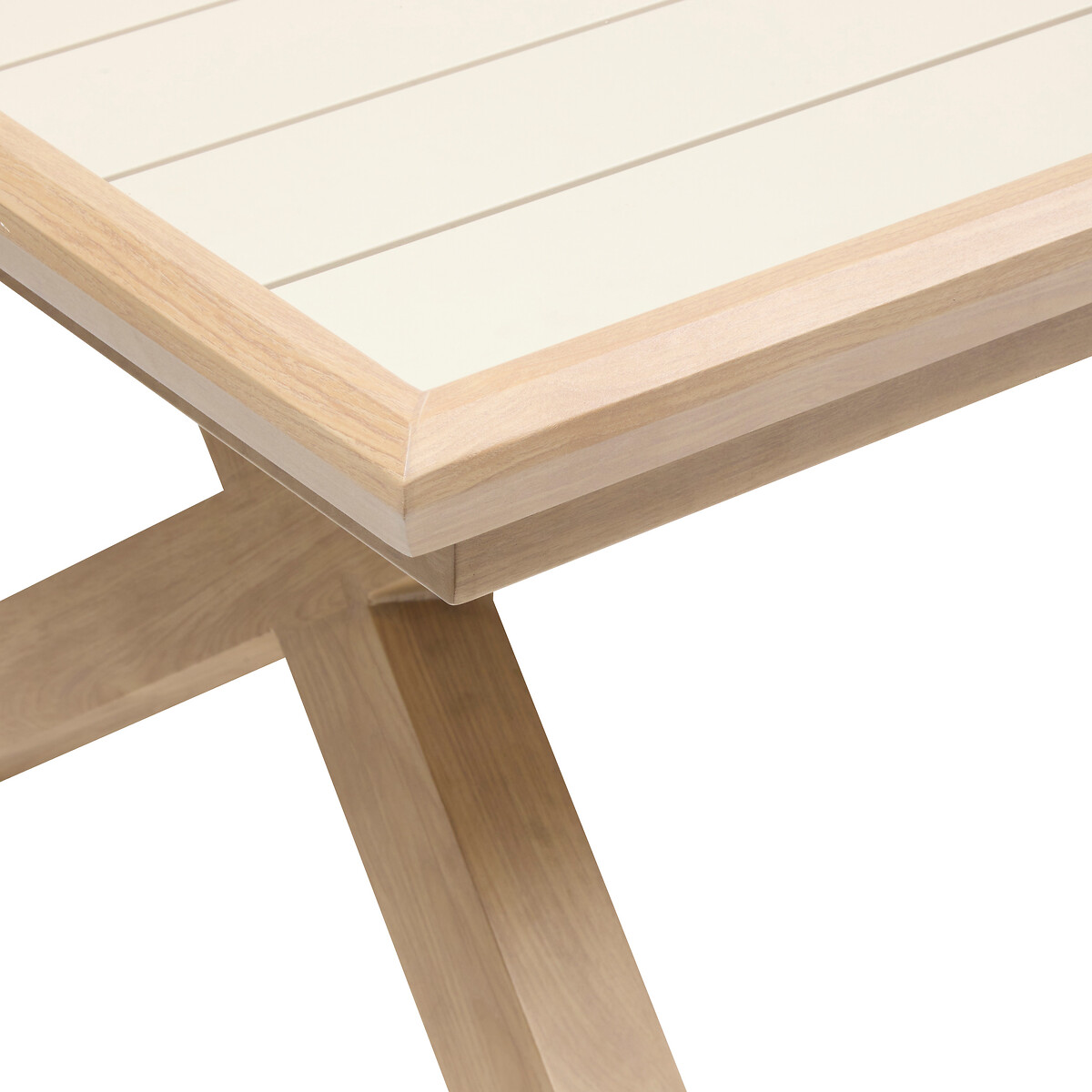 Mesa extens&iacute;vel AXIOME honey argile efeito madeira