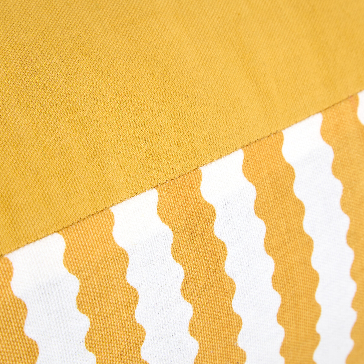 Coxim para exterior POOLSIDE riscas amarelo e branco