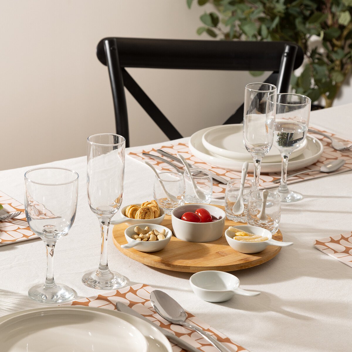 Conjunto de 14 peças para aperitivos