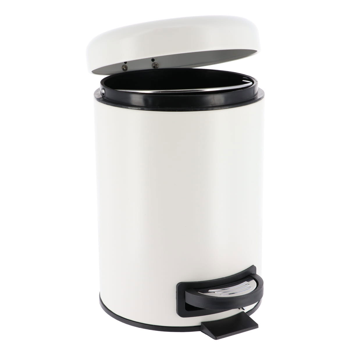 Balde wc branco mate SOFT close em metal 3l
