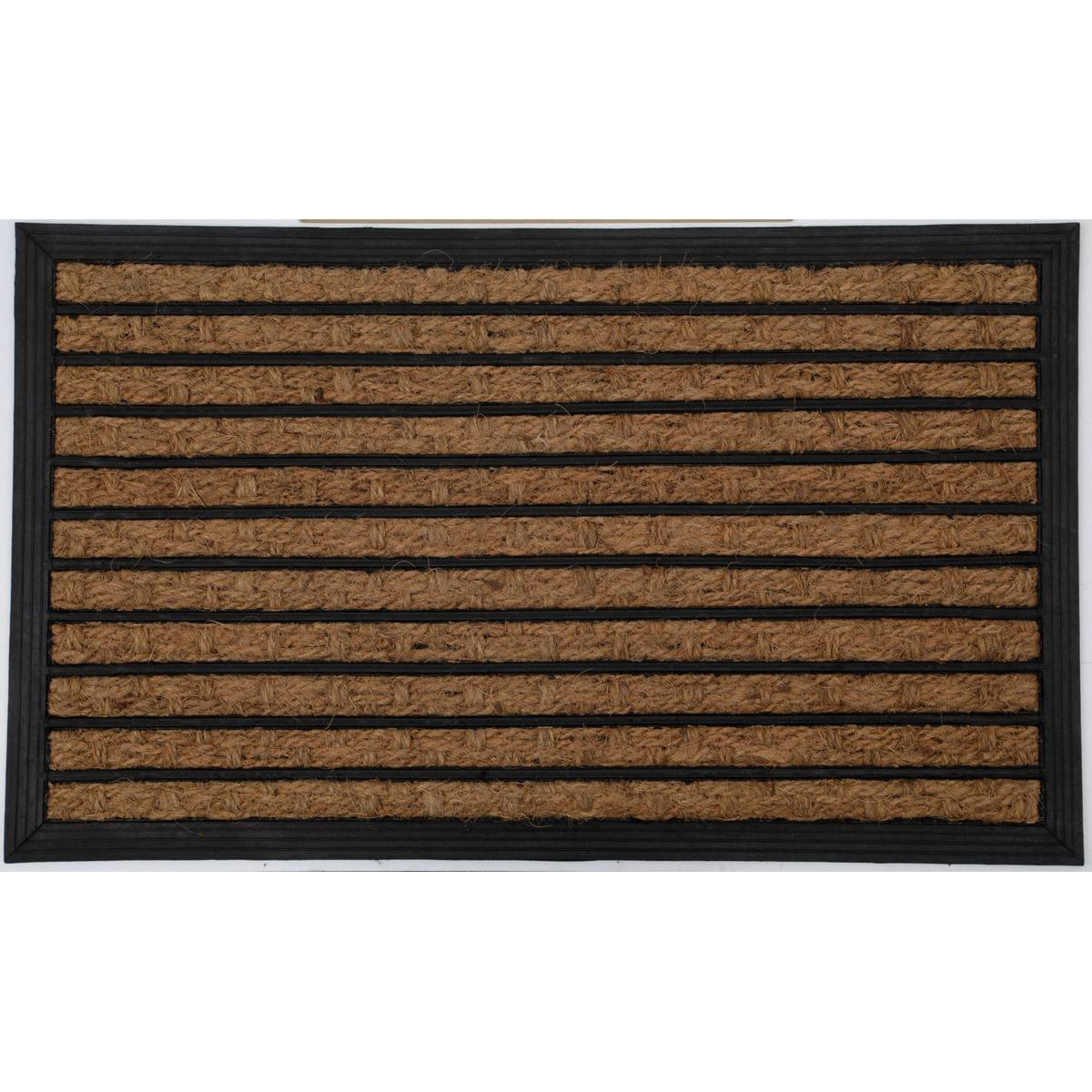 Tapete de entrada trançado natural