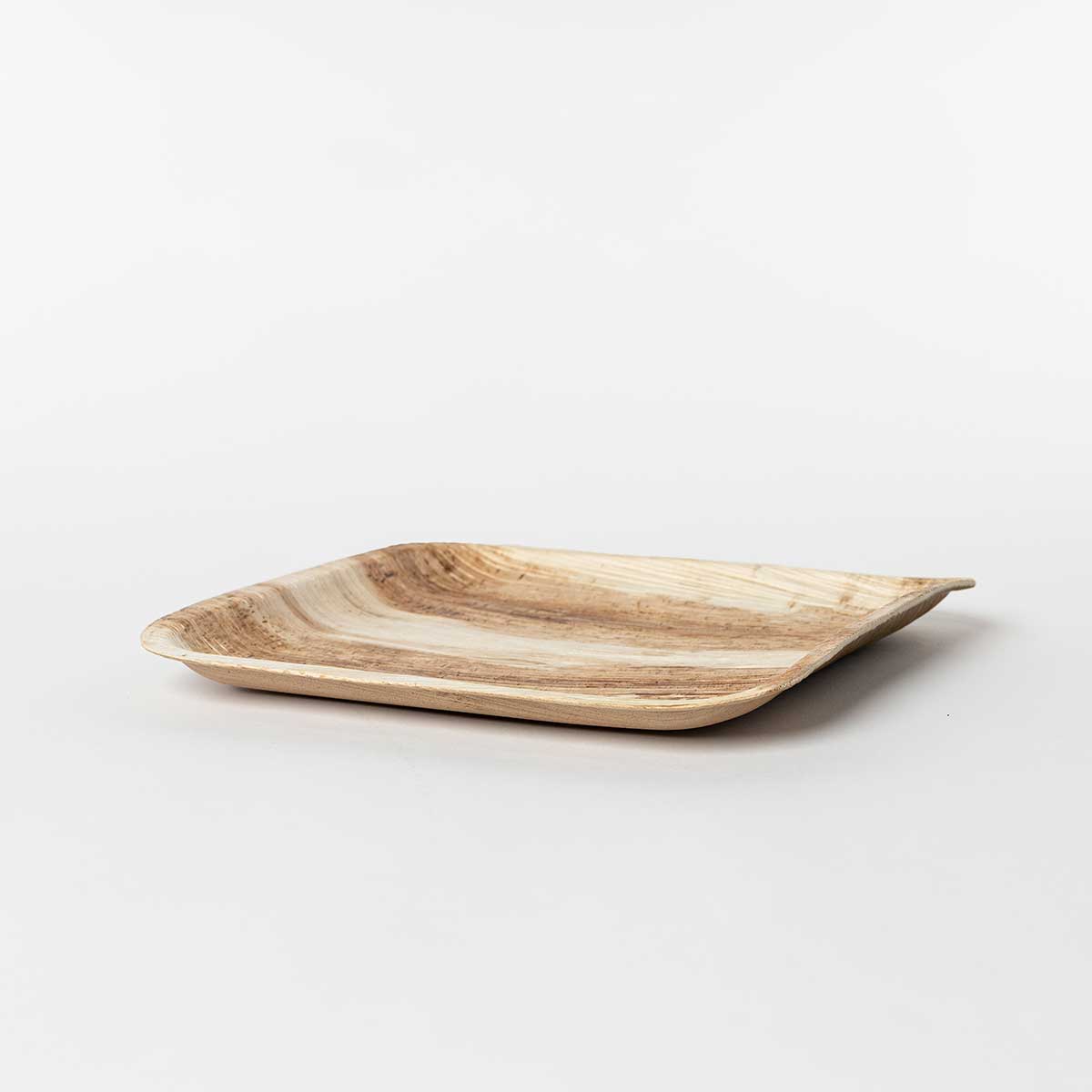 Conjunto De 10 Pratos Quadrados Em Folha De Palma