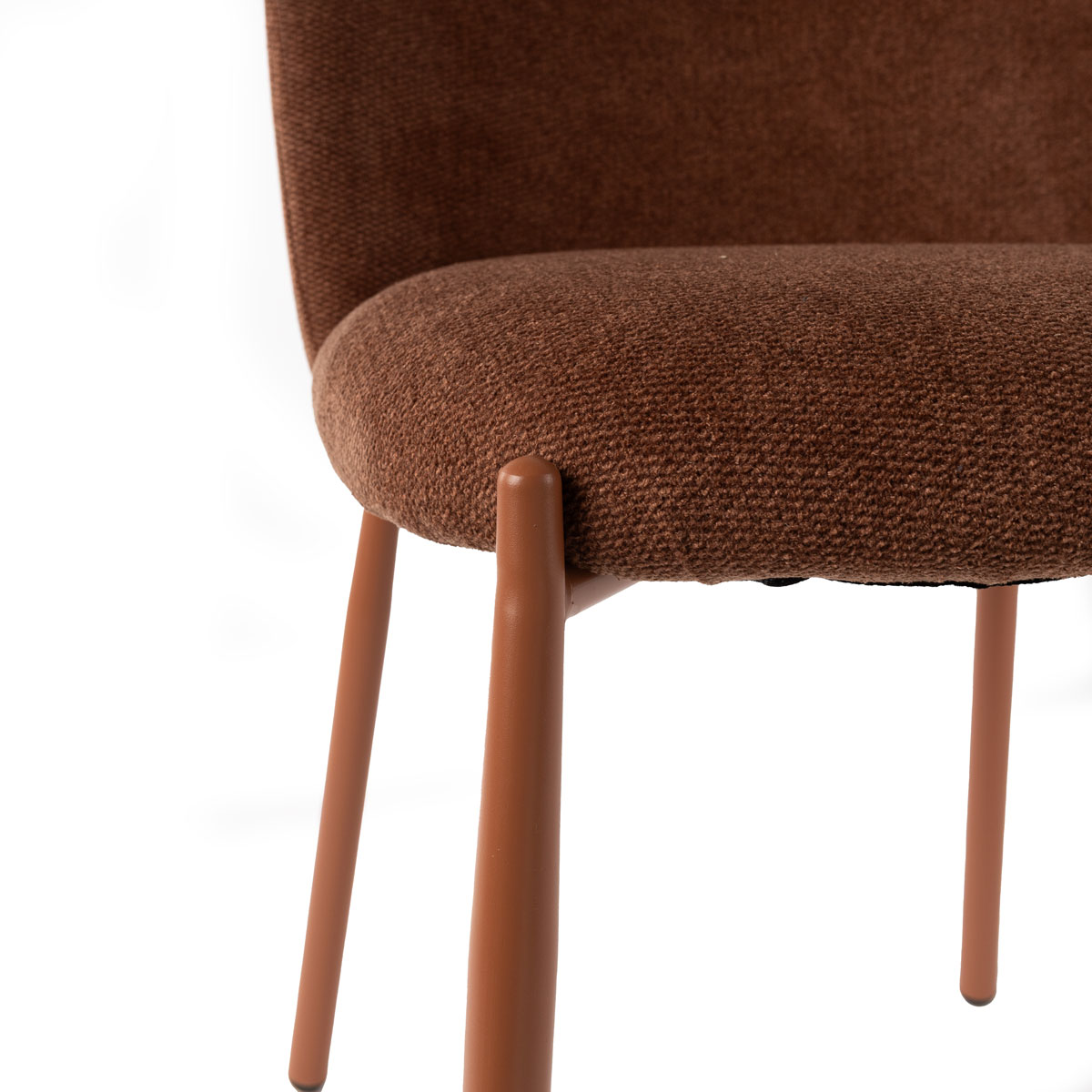 Cadeira MONTEVIL tecido castanho