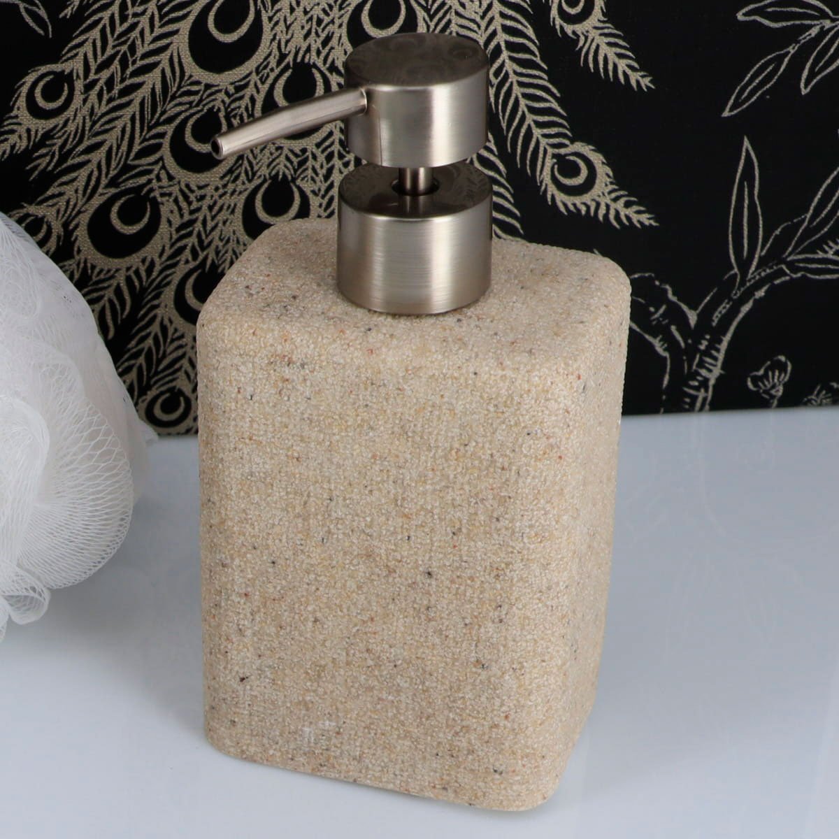 Doseador sabonete l&iacute;quido efeito areia