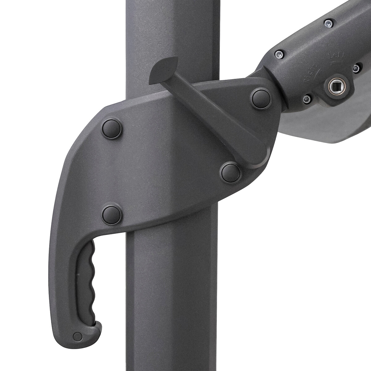 Guarda-sol MELHIA cor cinza antracite 3x3m