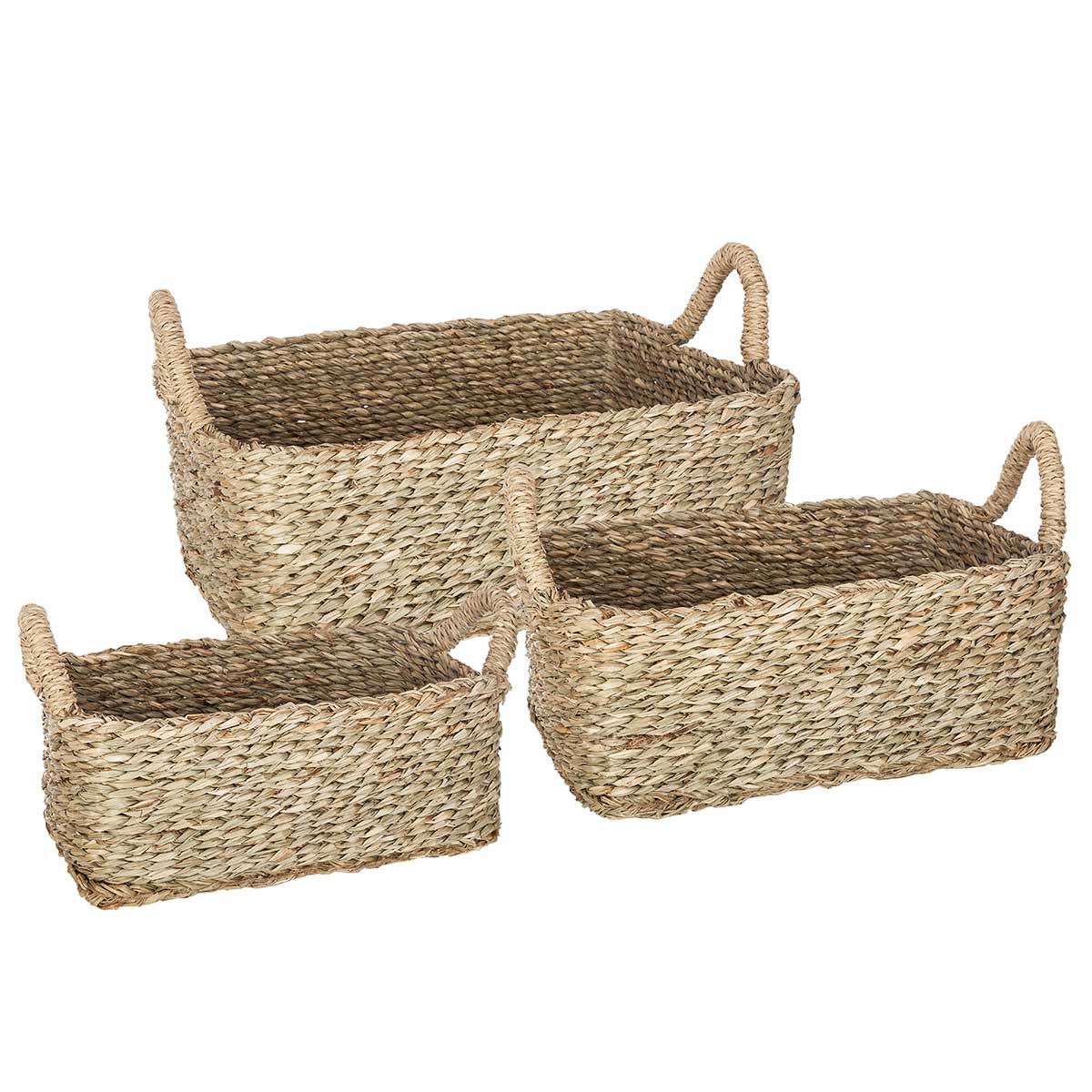Cesto decorativo seagrass natural