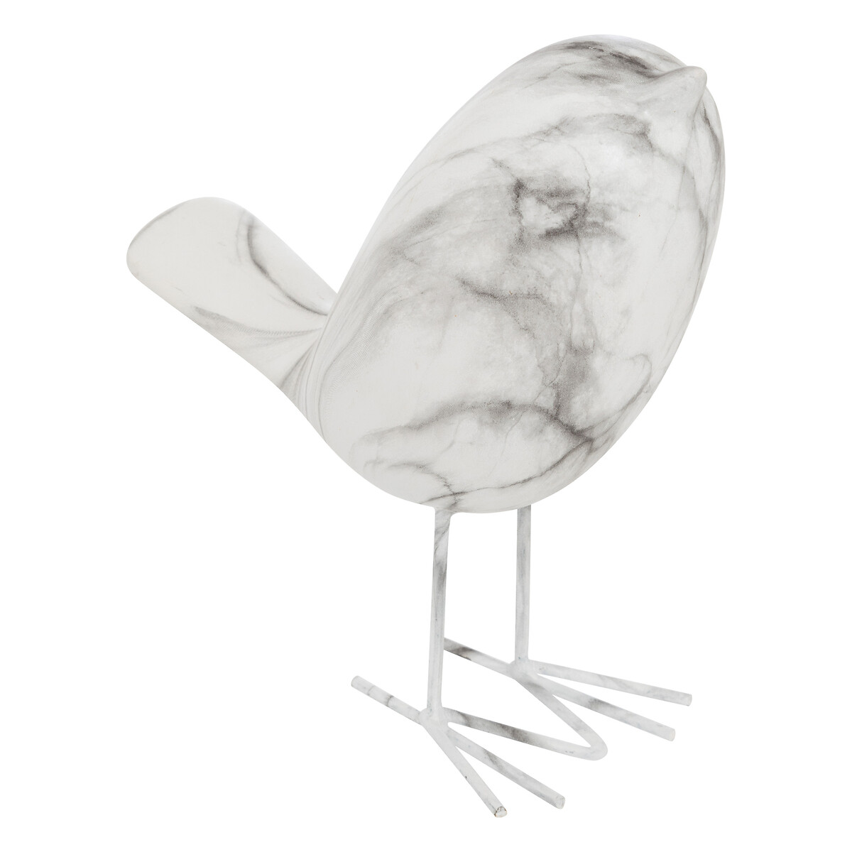 P&aacute;ssaro decorativo OLEN branco 19cm