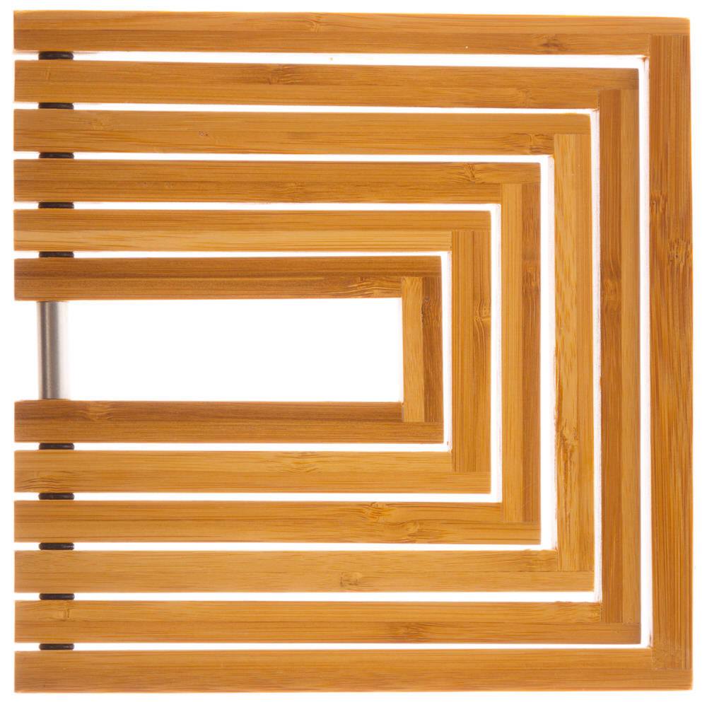 Base para quentes extensível em bambu