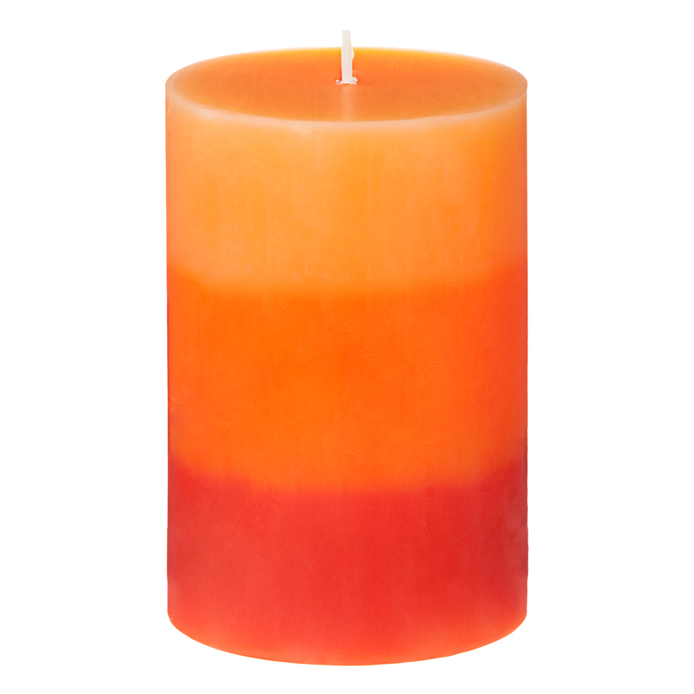 Vela perfumada tricolor frutos exóticos básica,  Vela perfumada tricolor frutos exóticos básica