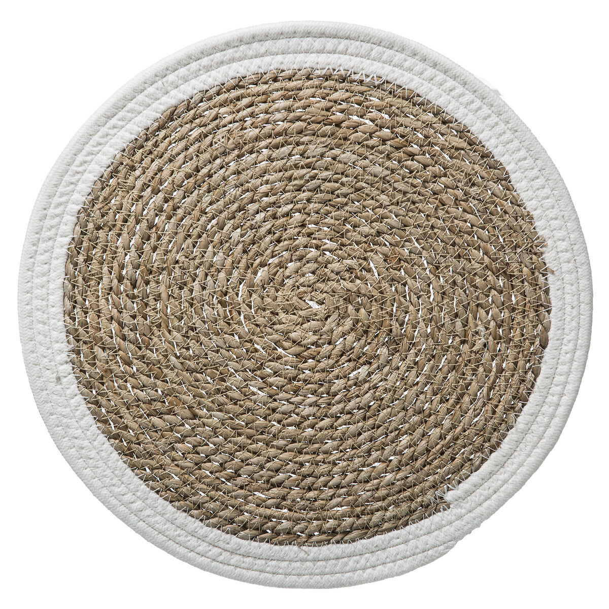 Individual Redondo Branco Happy 38cm