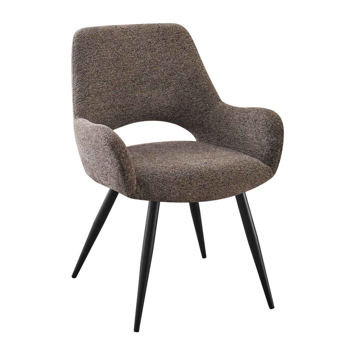 Cadeir&atilde;o MONTERROSSO em tecido castanho