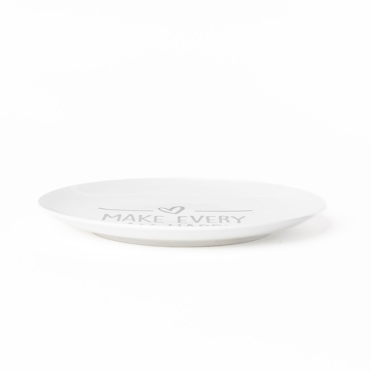 Prato De Sobremesa Hapy III Em Porcelana 19cm