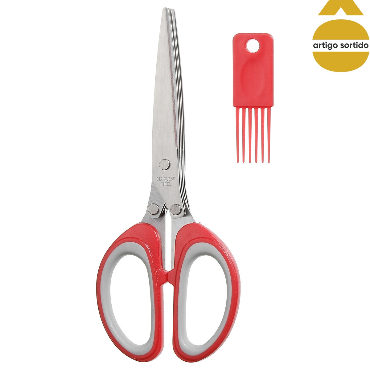 Tesoura para cortar legumes 5 laminas