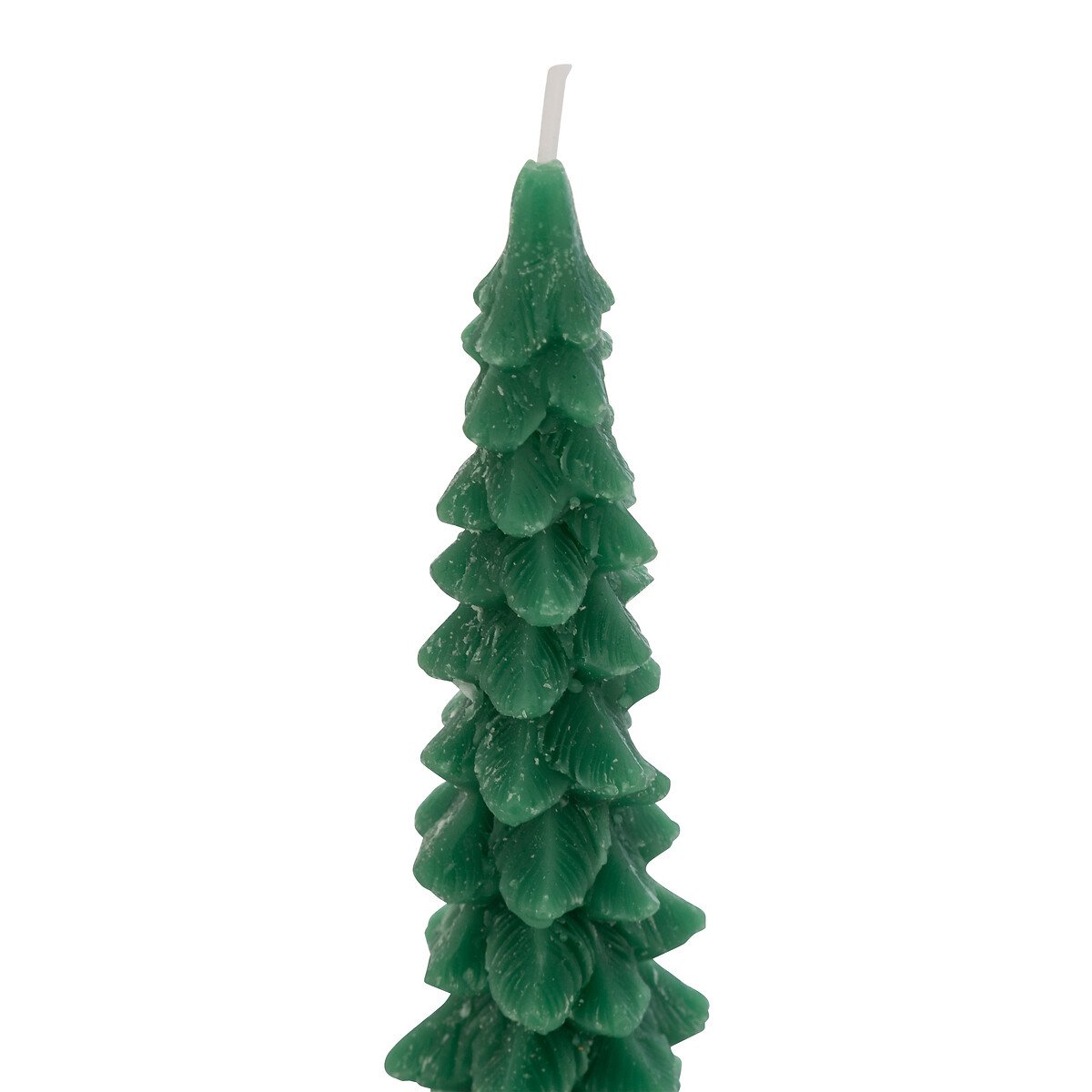 Conjunto de 2 velas árvore de natal verde 25cm,  Conjunto de 2 velas árvore de natal verde 25cm
