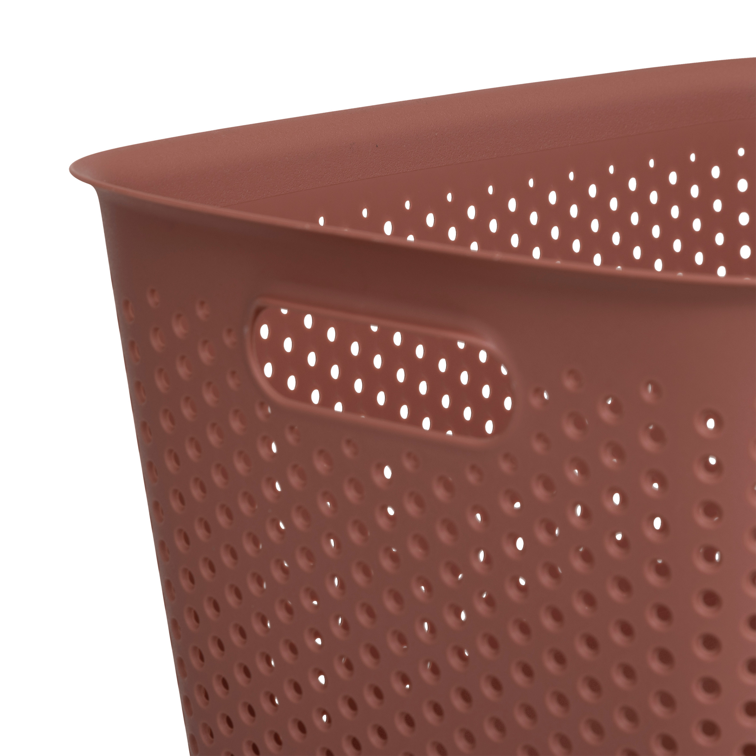 Cesto de arrumação TILA terracota 17l,  Cesto de arrumação TILA terracota 17l