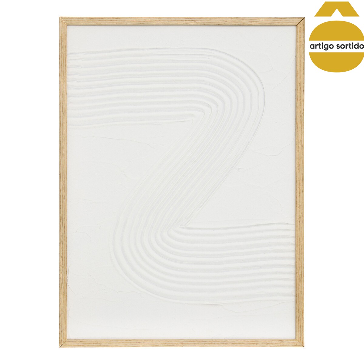 Quadro decorativo 3d HARRY branco 29x39cm