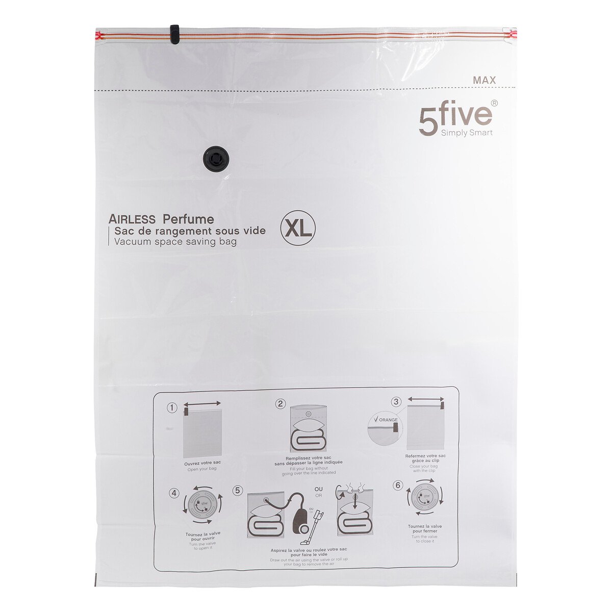 Saco para arruma&ccedil;&atilde;o v&aacute;cuo lavanda AIR FLAT 120x90cm