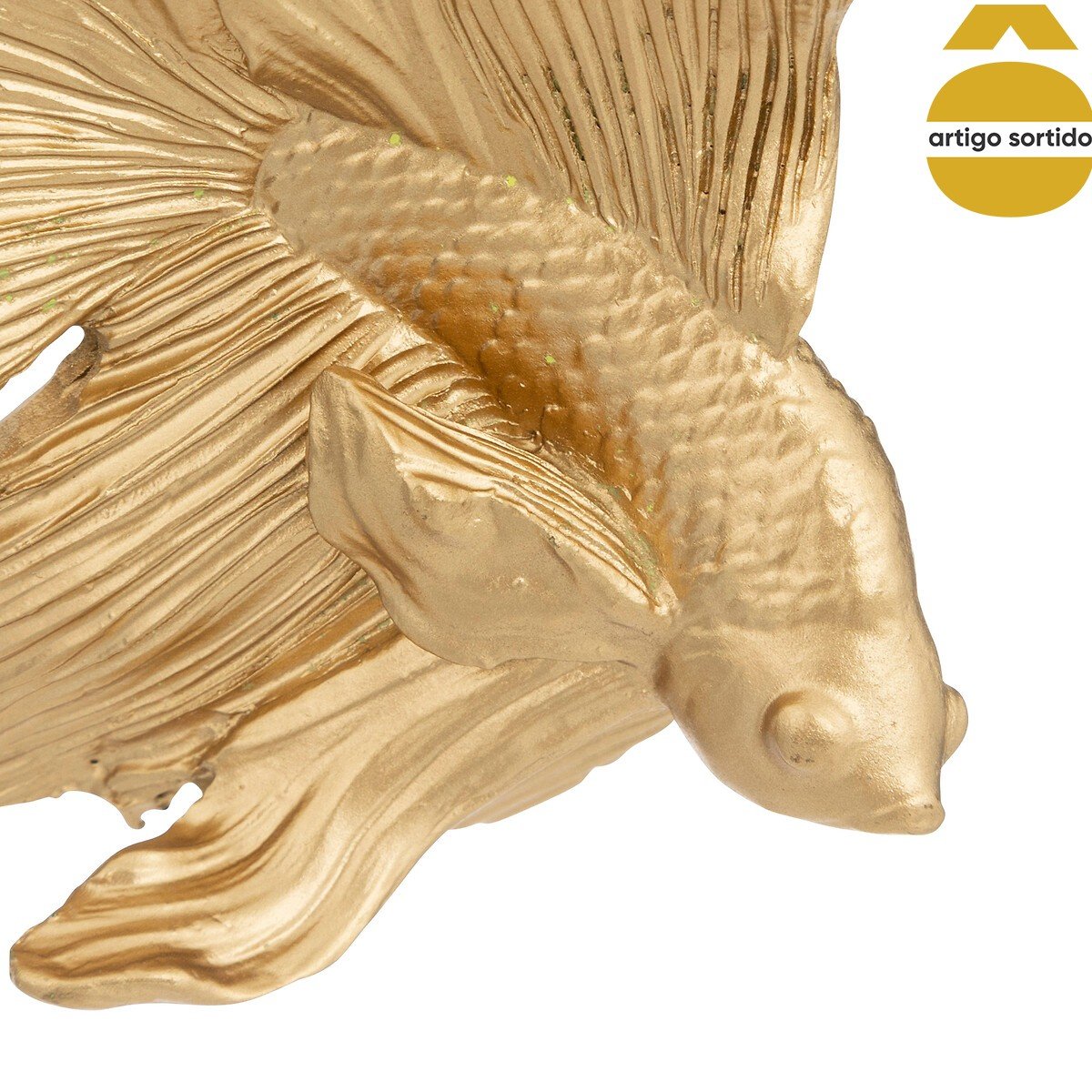 Peixe decorativo JIL dourado