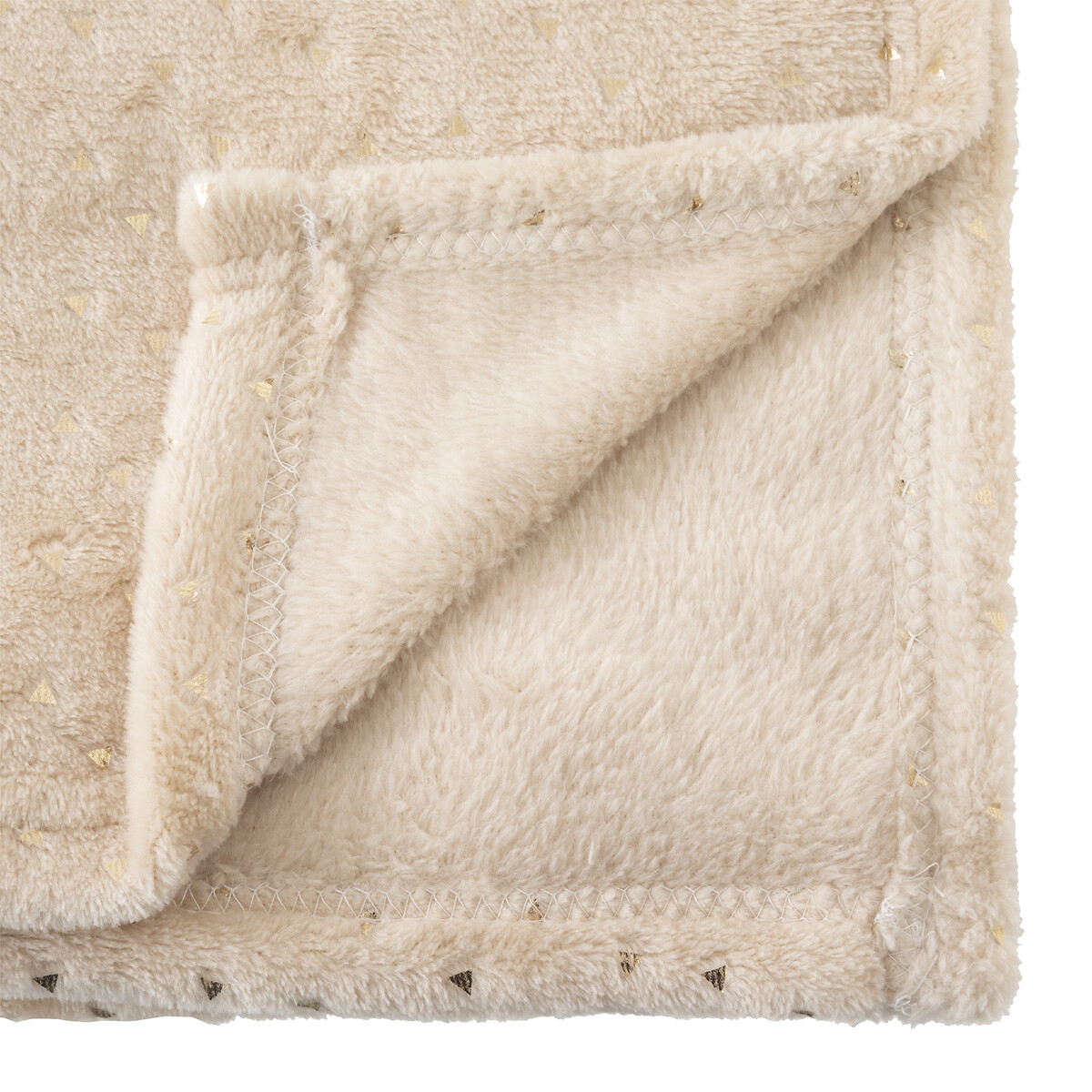 Manta bege BERLINGOT 75x100cm