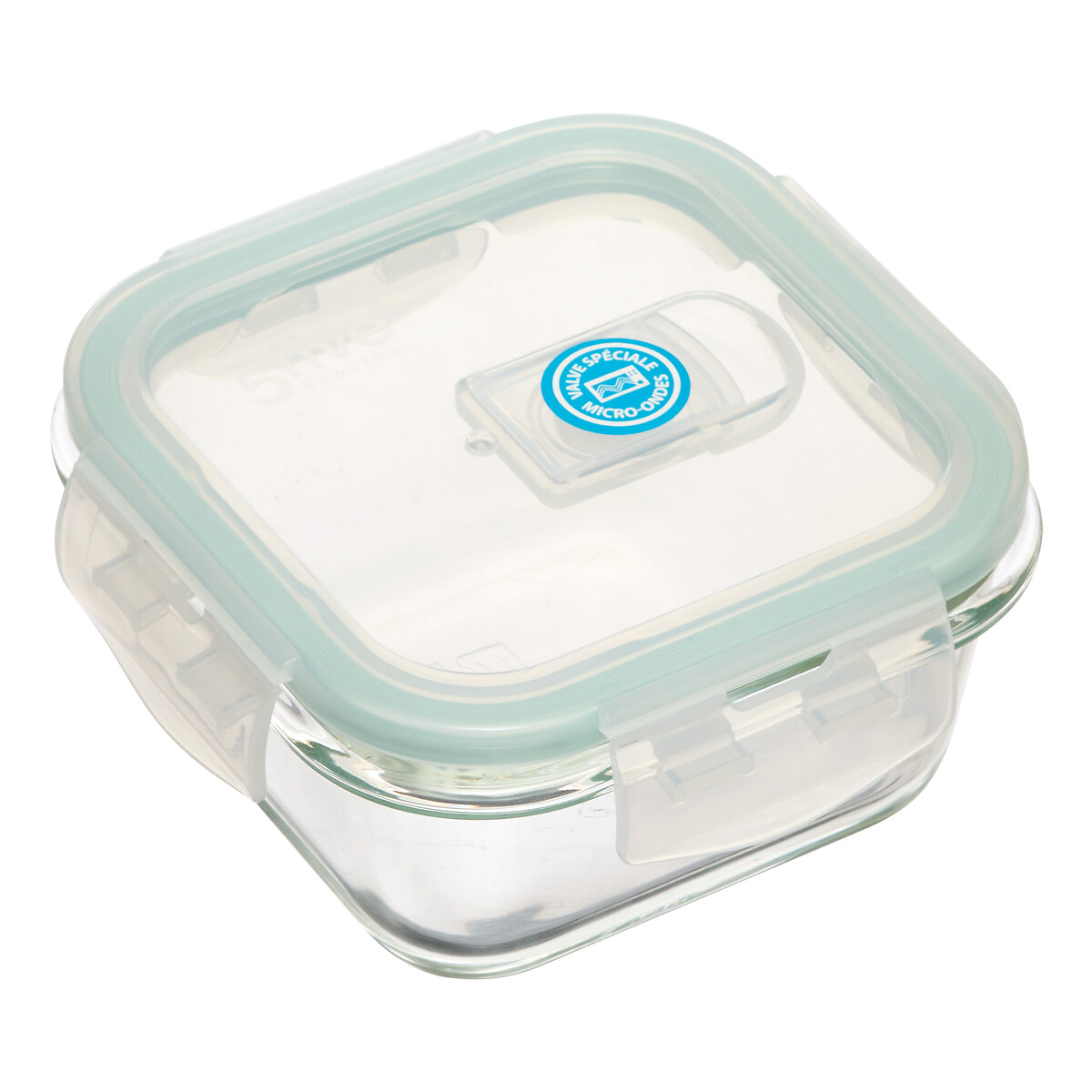 Conjunto de 3 caixas herm&eacute;ticas CLIPEAT em vidro