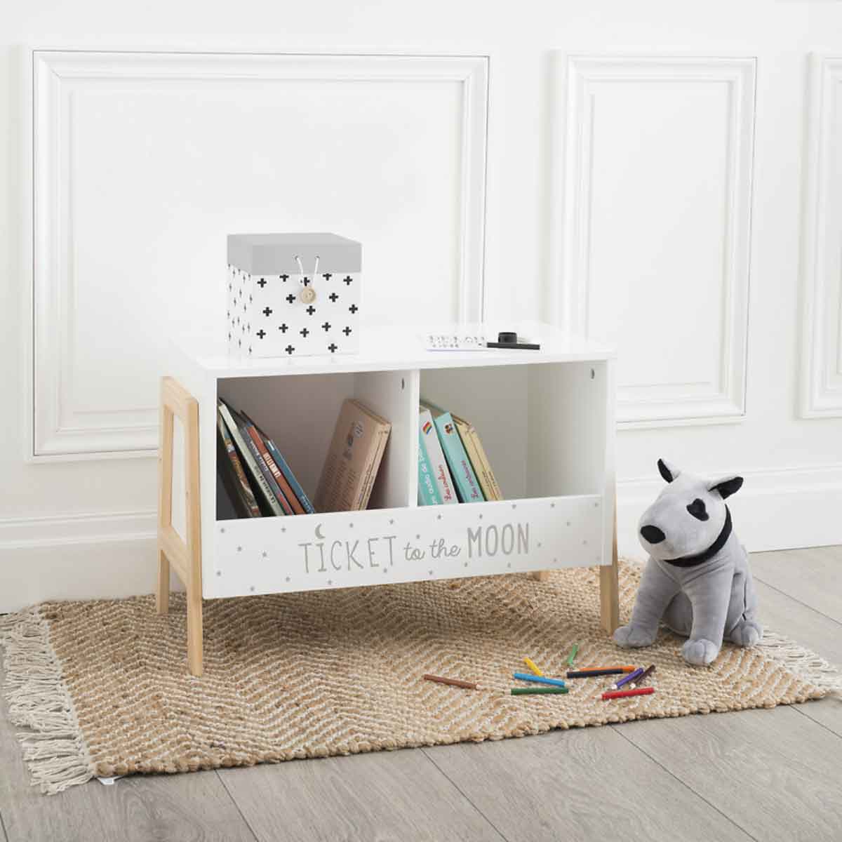 Cubo de arruma&ccedil;&atilde;o duplo com suporte