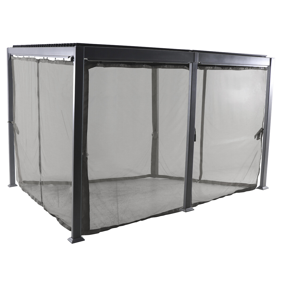 Rede mosquiteira para p&eacute;rgola AVILA cinza 2,45m