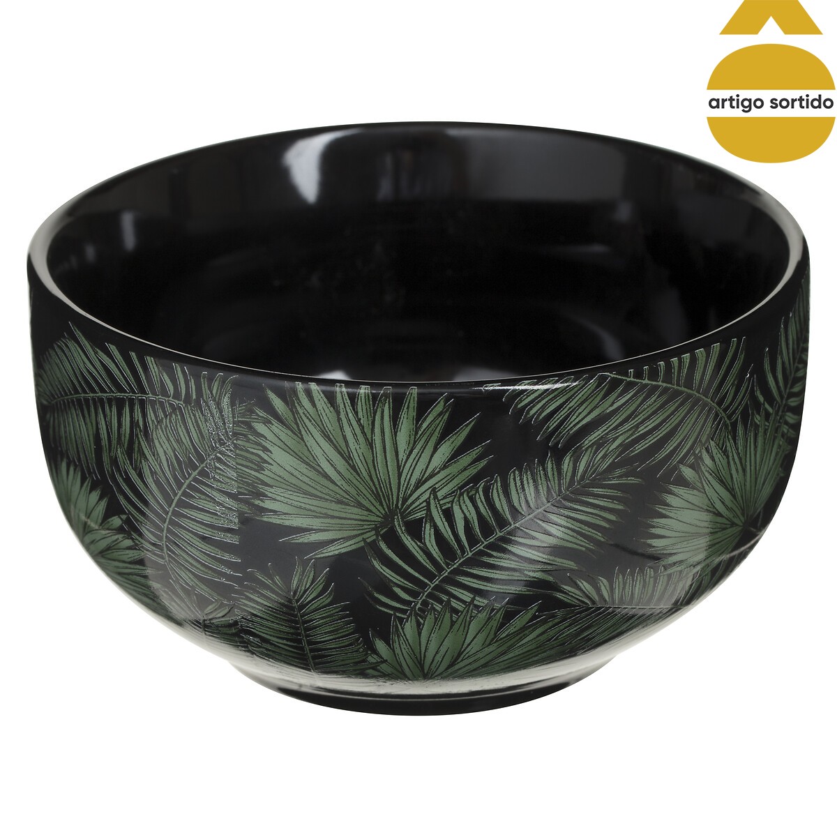 Tigela em cerâmica 50cl folhas JUNGLE 