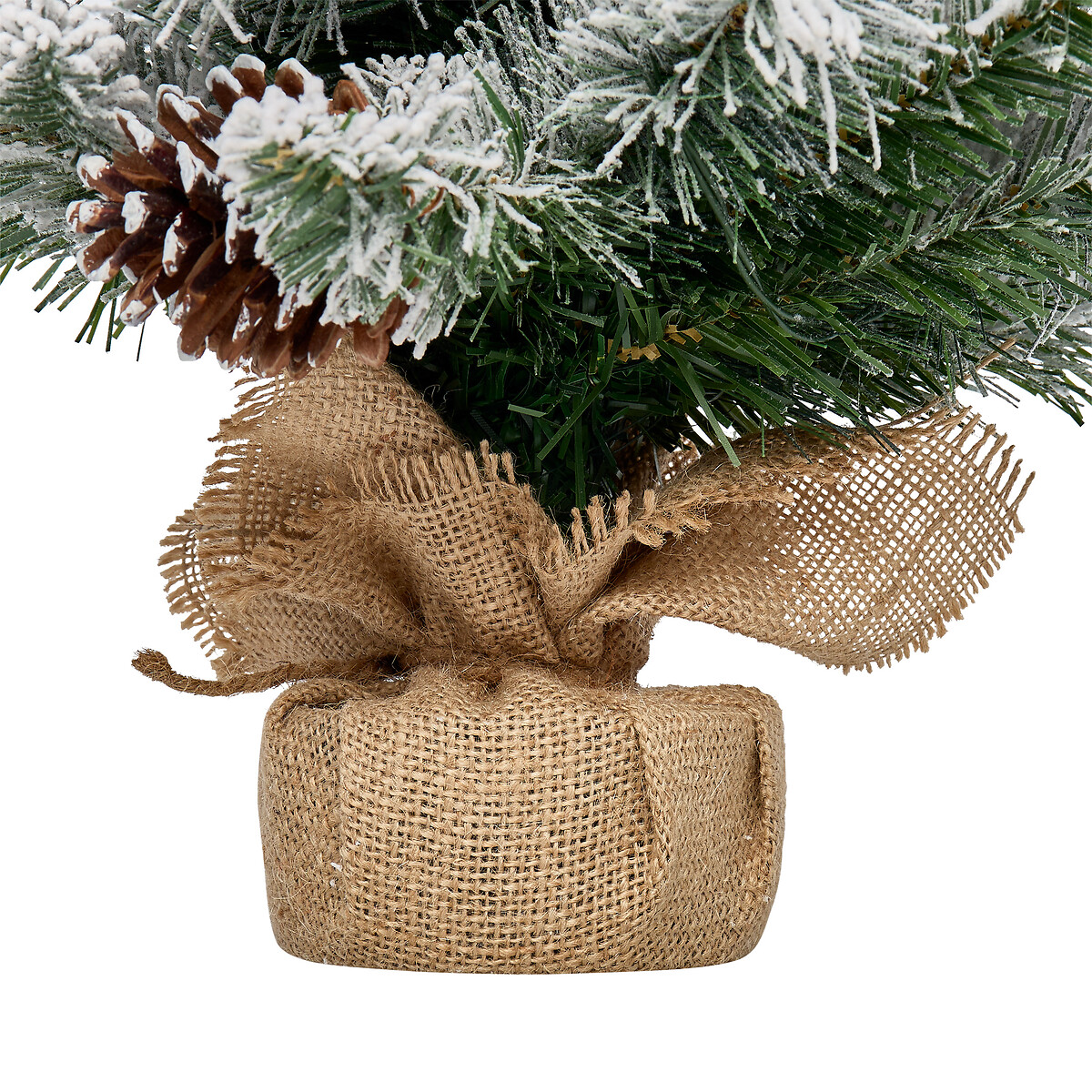 &Aacute;rvore de natal decorativa piki com pinhas 50cm
