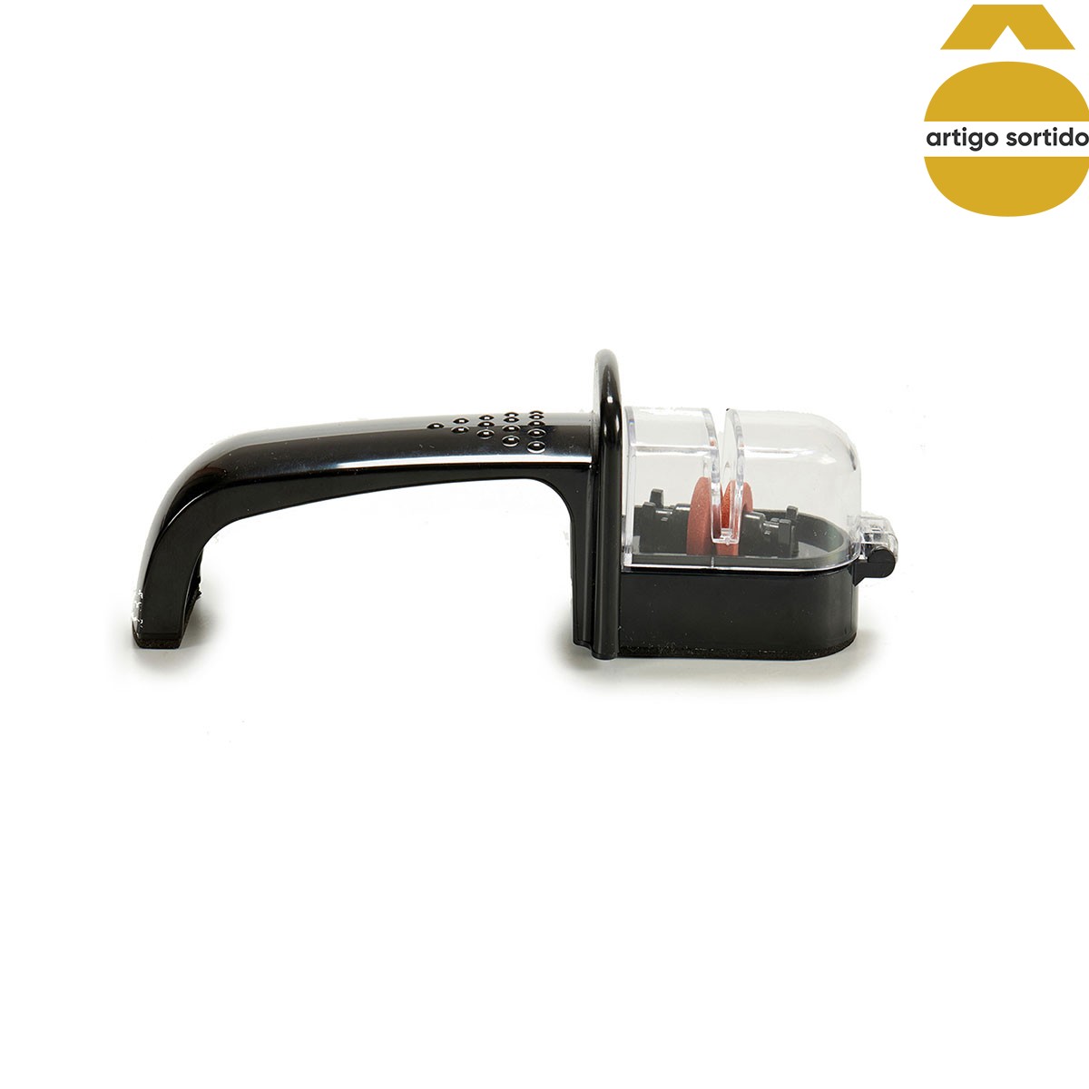 Afiador de facas com pega